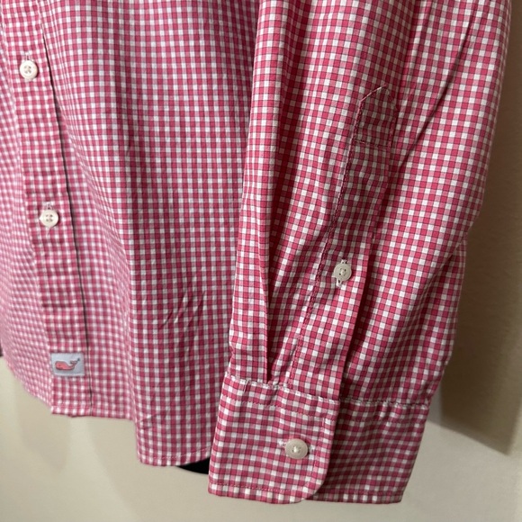 NWOT Vineyard Vines Red Gingham Men's Shirt - Picture 5 of 10